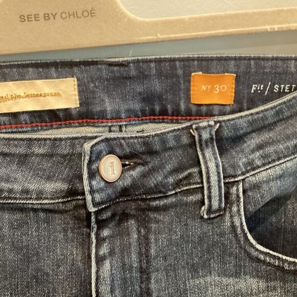 Pilcro Womens Stet Jeans Size 30 Medium Wash Skinny Denim Preppy Bohemian Boho - Picture 2 of 8